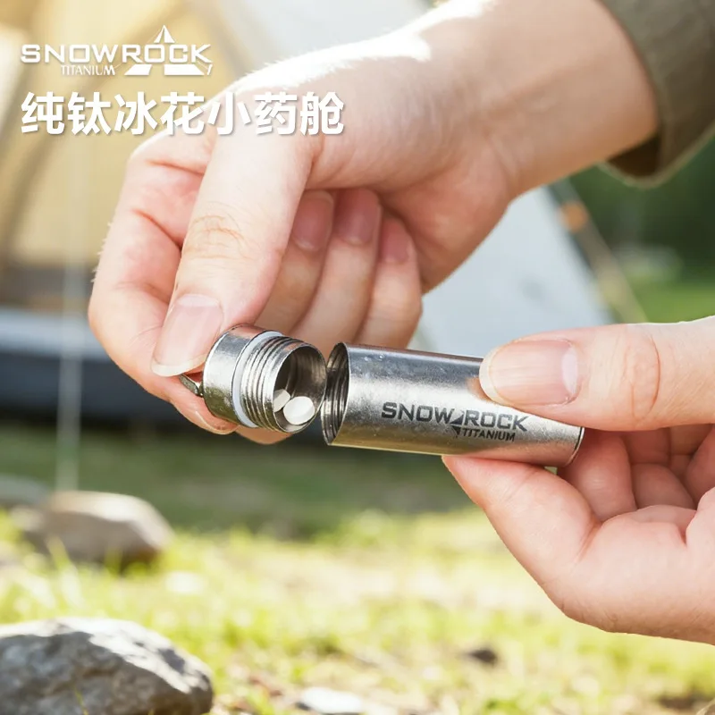 Pure Titanium Waterproof Pill Case, Portable Mini Medicine Container For Outdoor Camping Travel
Pure Titanium Waterproof Pill Case, Portable Mini Medicine Container For Outdoor Camping Travel