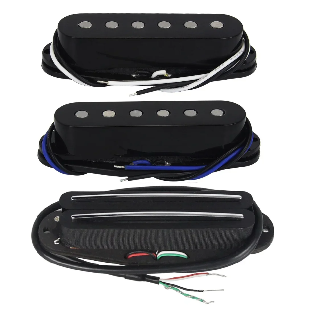 3pcs Alnico 5 Electric Guitar Pickup Set Single Coil Pickups & Dual tracks Pickup Black for ST SSS Guitar
3pcs Alnico 5 Electric Guitar Pickup Set Single Coil Pickups & Dual tracks Pickup Black for ST SSS Guitar