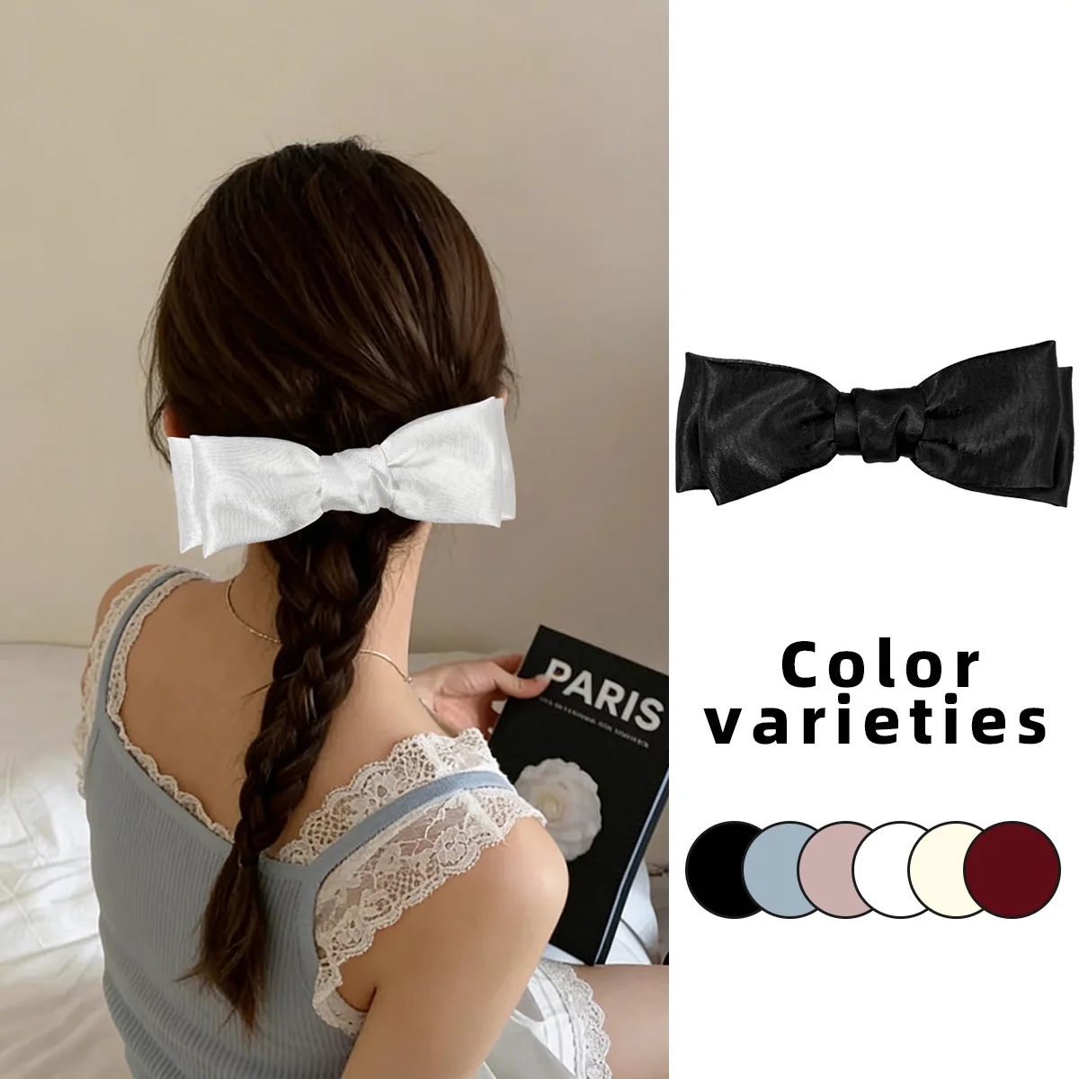 24pc Satin Ribbon Bow Hair Clips Women's Side Hairgrips Mass-Produced Barrettes Girls Fashion Hair Accessories Bulk Pack
24pc Satin Ribbon Bow Hair Clips Women's Side Hairgrips Mass-Produced Barrettes Girls Fashion Hair Accessories Bulk Pack