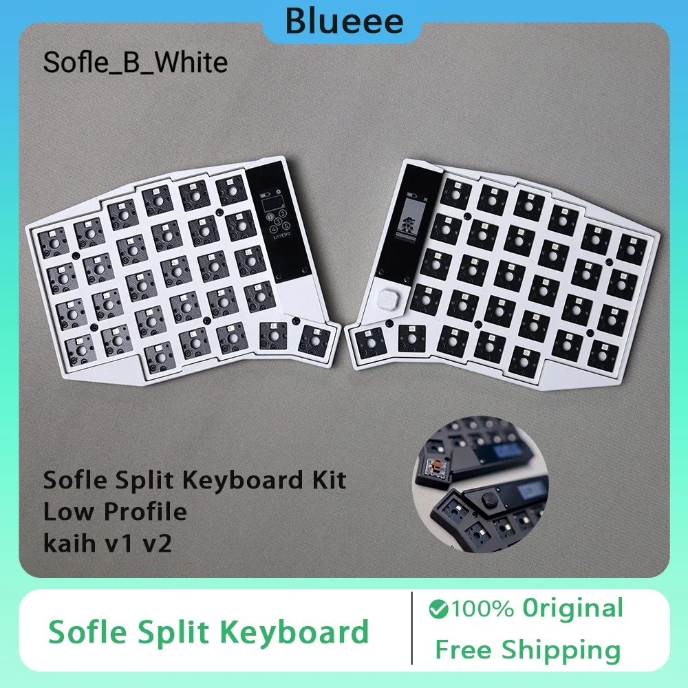 Комплект клавиатуры Sofle Split Low Profile Kaih Choc V1 Choc V2 USB/Bluetooth Hot Swap RGB ZMK Scheme Custom с экраном Rocker Bar
Комплект клавиатуры Sofle Split Low Profile Kaih Choc V1 Choc V2 USB/Bluetooth Hot Swap RGB ZMK Scheme Custom с экраном Rocker Bar
