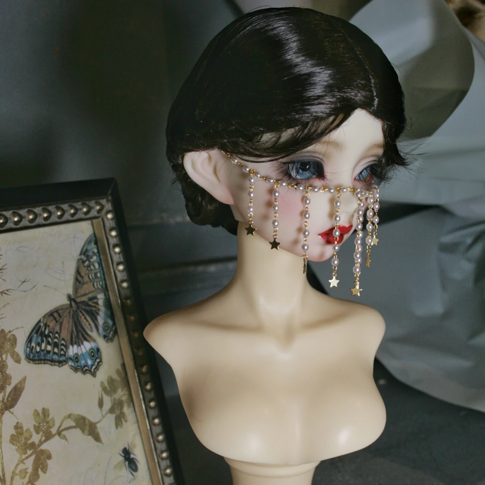D10-A014 children toy BJD DD SD MSD 1/4 1/3 uncle doll's Accessoriess jewelry gold Tassel pearl face curtain customized mask 1pc
D10-A014 children toy BJD DD SD MSD 1/4 1/3 uncle doll's Accessoriess jewelry gold Tassel pearl face curtain customized mask 1pc