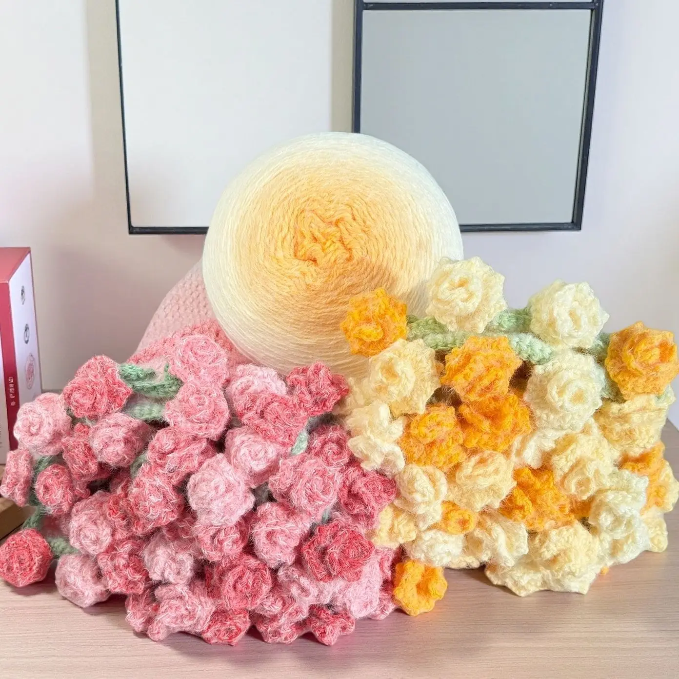200/600g Dyed Cotton Yarn Gradient Rainbow Yarn Soft Thick Velvet Crochet Thread Ball DIY Bouquet Blanket Sweater Hat Shawl Scar
200/600g Dyed Cotton Yarn Gradient Rainbow Yarn Soft Thick Velvet Crochet Thread Ball DIY Bouquet Blanket Sweater Hat Shawl Scar