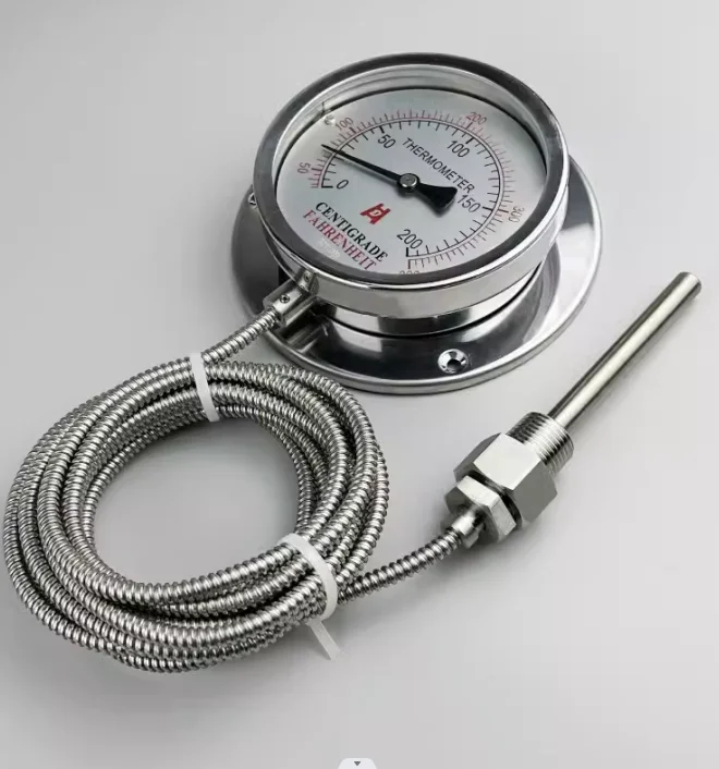 0-200 ℃ 300 ℃ 650 ℃ капиллярный термометр, корпус 100 мм, датчик температуры длиной 3 м
0-200 ℃ 300 ℃ 650 ℃ капиллярный термометр, корпус 100 мм, датчик температуры длиной 3 м