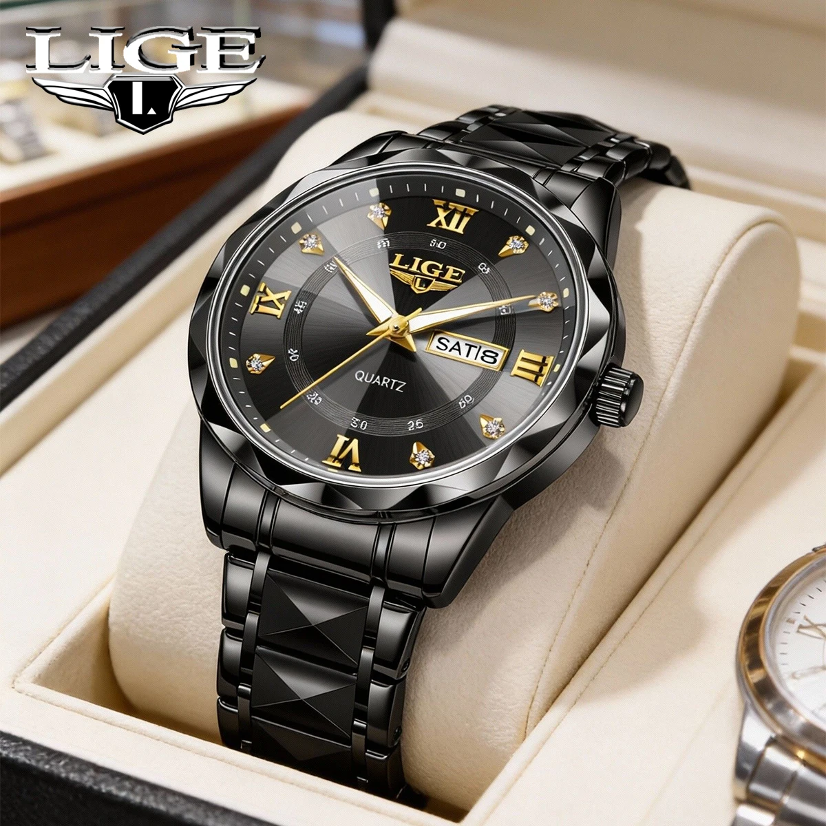 Мужские роскошные часы LIGE, часы для пар, часы для дайвинга, деловые часы с календарем, мужские часы со стальным ремешком, мужские часы, подарок на Рождество и День святого Валентина
Мужские роскошные часы LIGE, часы для пар, часы для дайвинга, деловые часы с календарем, мужские часы со стальным ремешком, мужские часы, подарок на Рождество и День святого Валентина