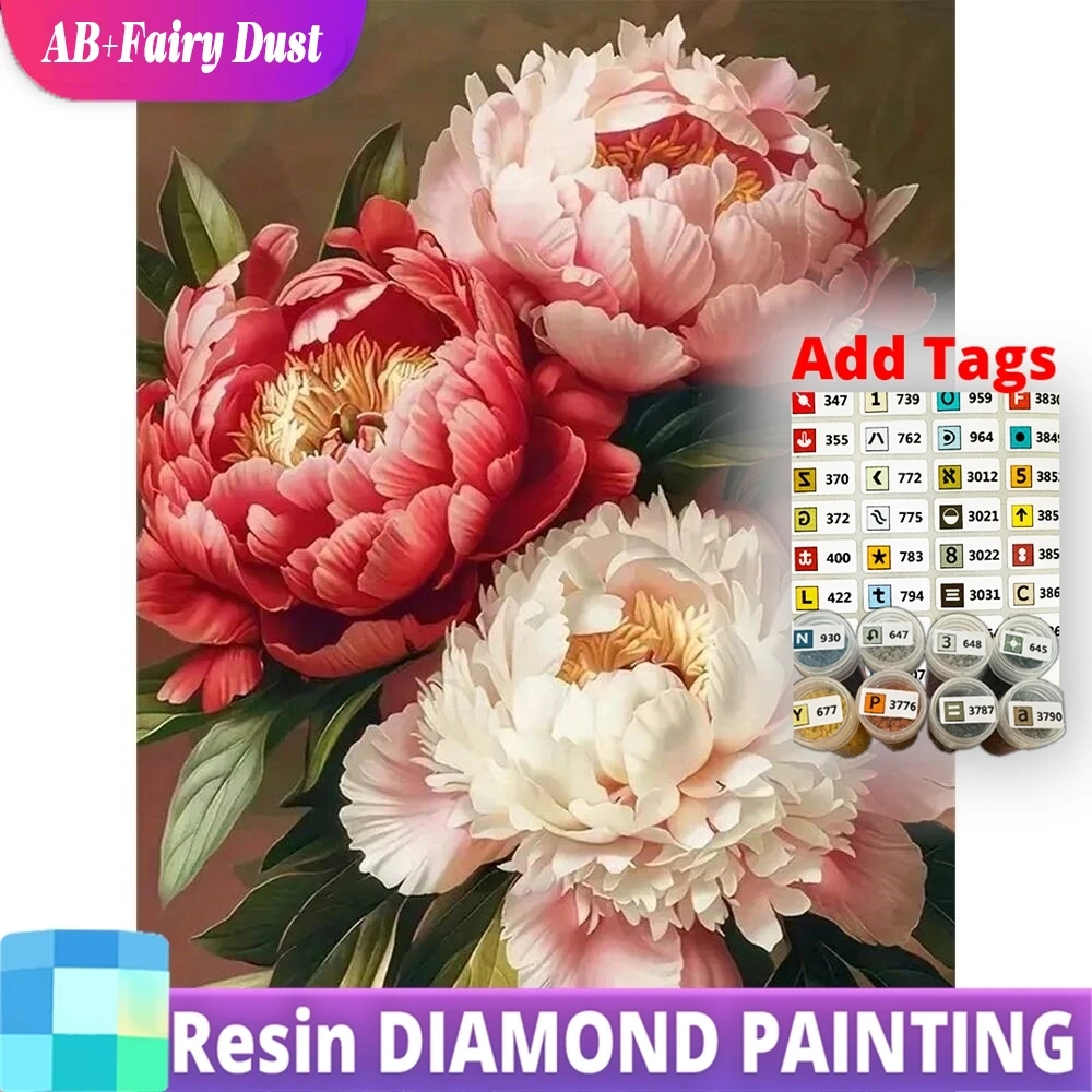 Resin AB Fairy Dust Diamond Mosaic Flower Colorful DIY Painting Peony Picture Rhinestones Embroidery Cross Stitch Handmade Gift
Resin AB Fairy Dust Diamond Mosaic Flower Colorful DIY Painting Peony Picture Rhinestones Embroidery Cross Stitch Handmade Gift