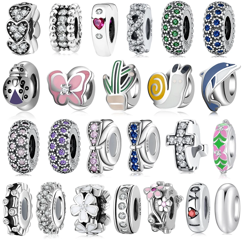 New Fashion 925 Sterling Silver Round Silicone Stopper Spacers Beads for Jewelry Making Fit Original European Charm Bracelet
New Fashion 925 Sterling Silver Round Silicone Stopper Spacers Beads for Jewelry Making Fit Original European Charm Bracelet