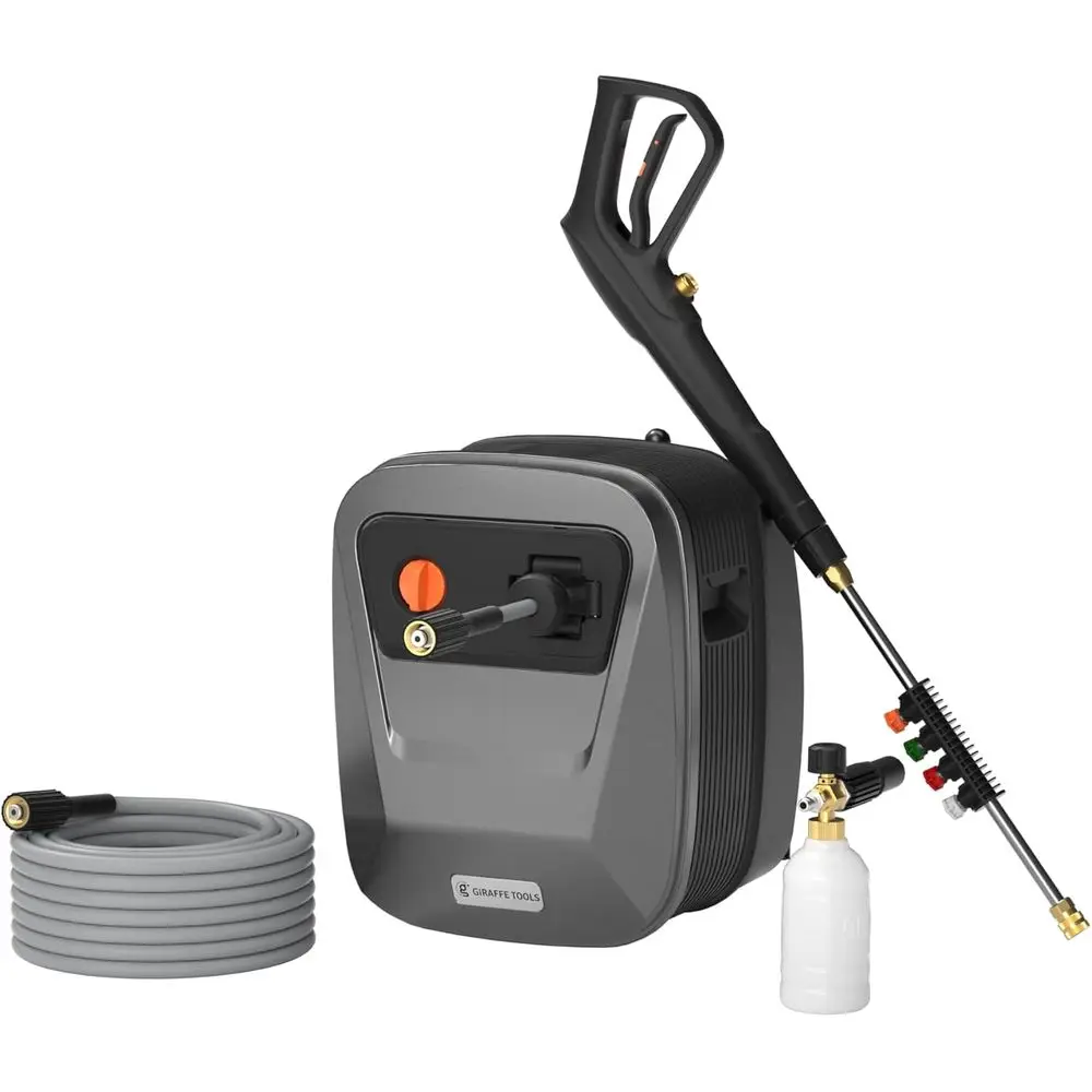 Мойка высокого давления G20 Pro, напорный шланг 65 футов, настенная мойка с 4 быстроразъемными насадками, пенная пушка для C
Мойка высокого давления G20 Pro, напорный шланг 65 футов, настенная мойка с 4 быстроразъемными насадками, пенная пушка для C