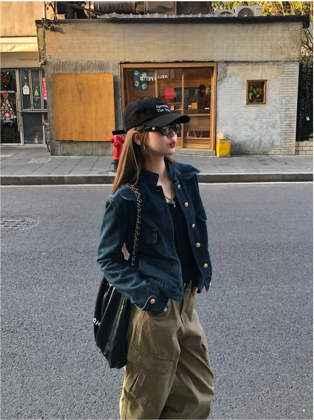 LANN2026 Women's Korean Sle Stand Collar Denim Jaet oulder ket Casual Old Money Middle Aged Top Windproof Long Sve
LANN2026 Women's Korean Sle Stand Collar Denim Jaet oulder ket Casual Old Money Middle Aged Top Windproof Long Sve