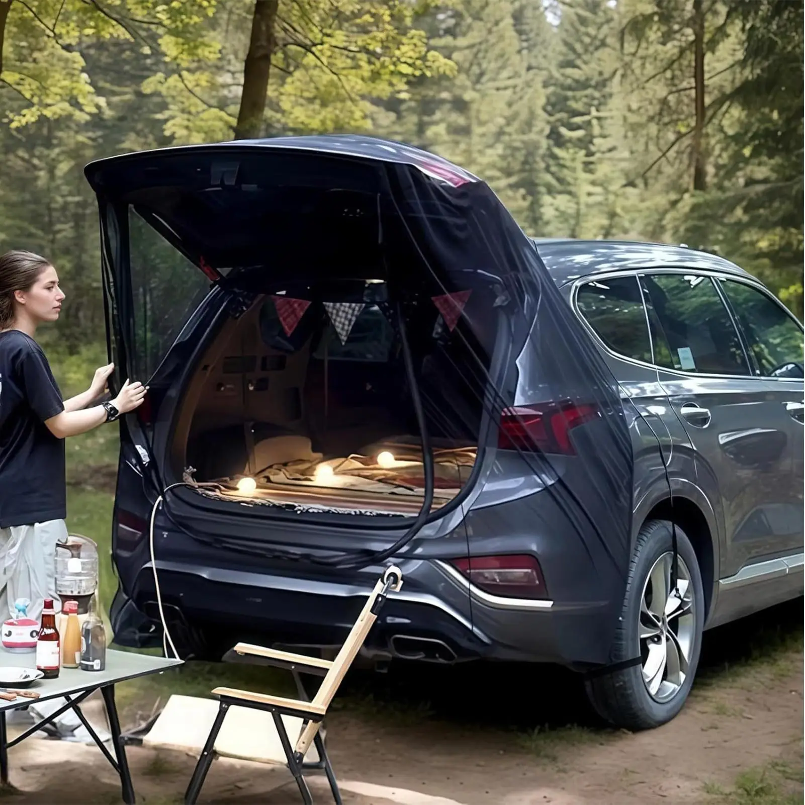 Car Camping Tent Van Tents For Camping Awning Mesh Cover Breathable Trunk Anti-Gnat Truck Bed RV Most Vehicle Long Travel
Car Camping Tent Van Tents For Camping Awning Mesh Cover Breathable Trunk Anti-Gnat Truck Bed RV Most Vehicle Long Travel
