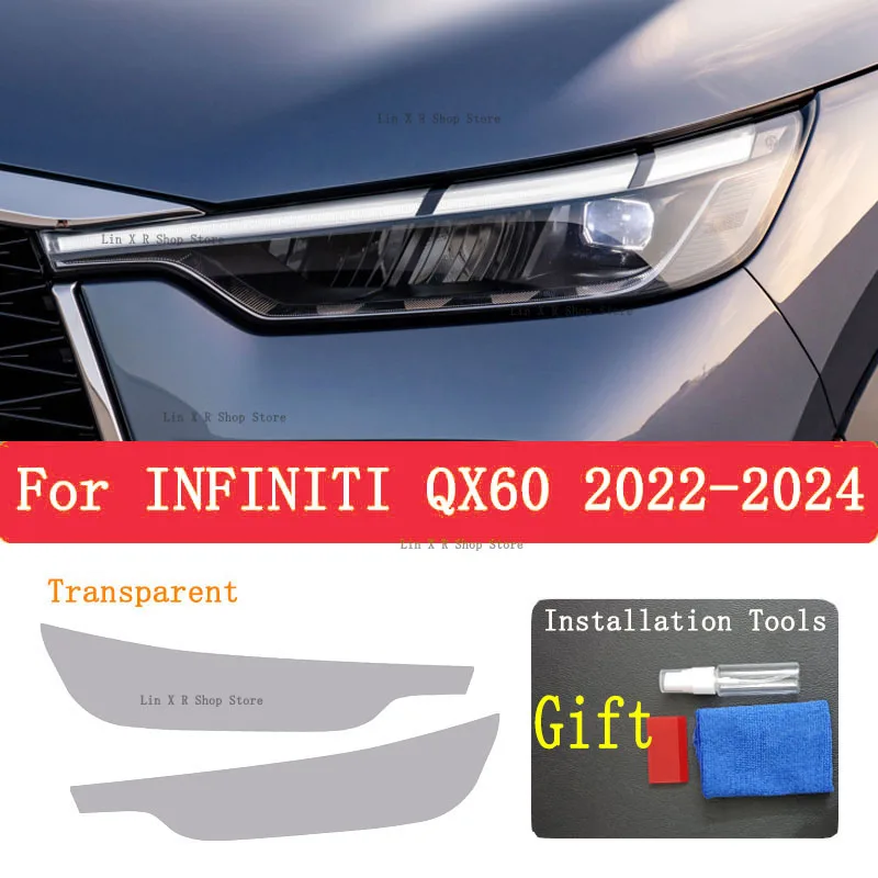For INFINITI QX60 2022 2024 Car Exterior Headlight Anti-scratch Front Lamp Transparent TPU Protective Film Accessories Sticker
For INFINITI QX60 2022 2024 Car Exterior Headlight Anti-scratch Front Lamp Transparent TPU Protective Film Accessories Sticker