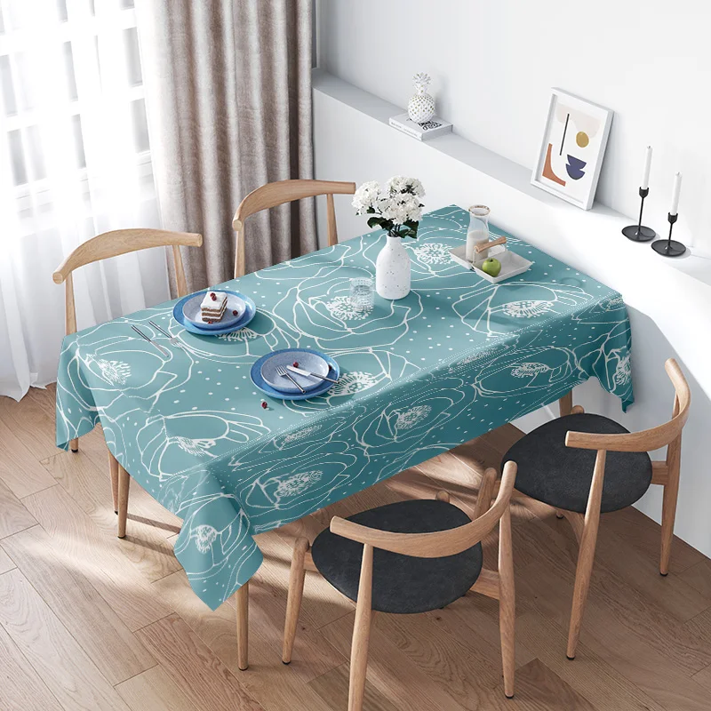 Elegant Blue Printed TableclothPerfect for Modern Dining Room Decor Home Textiles Bedding
Elegant Blue Printed TableclothPerfect for Modern Dining Room Decor Home Textiles Bedding