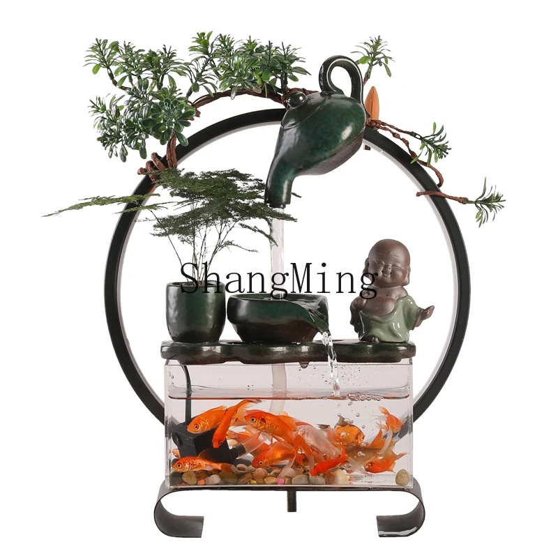 CL small mini desktop transparent fish tank creative running water ornament circulating water household
CL small mini desktop transparent fish tank creative running water ornament circulating water household