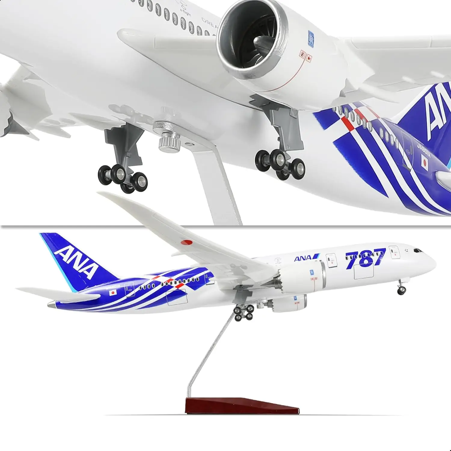 Airplane Toy Scale Aircraft 43cm B787 Dreamliner Japan ANA Airline toys for children Model W Light and Wheel Diecast Resin Plane
Airplane Toy Scale Aircraft 43cm B787 Dreamliner Japan ANA Airline toys for children Model W Light and Wheel Diecast Resin Plane