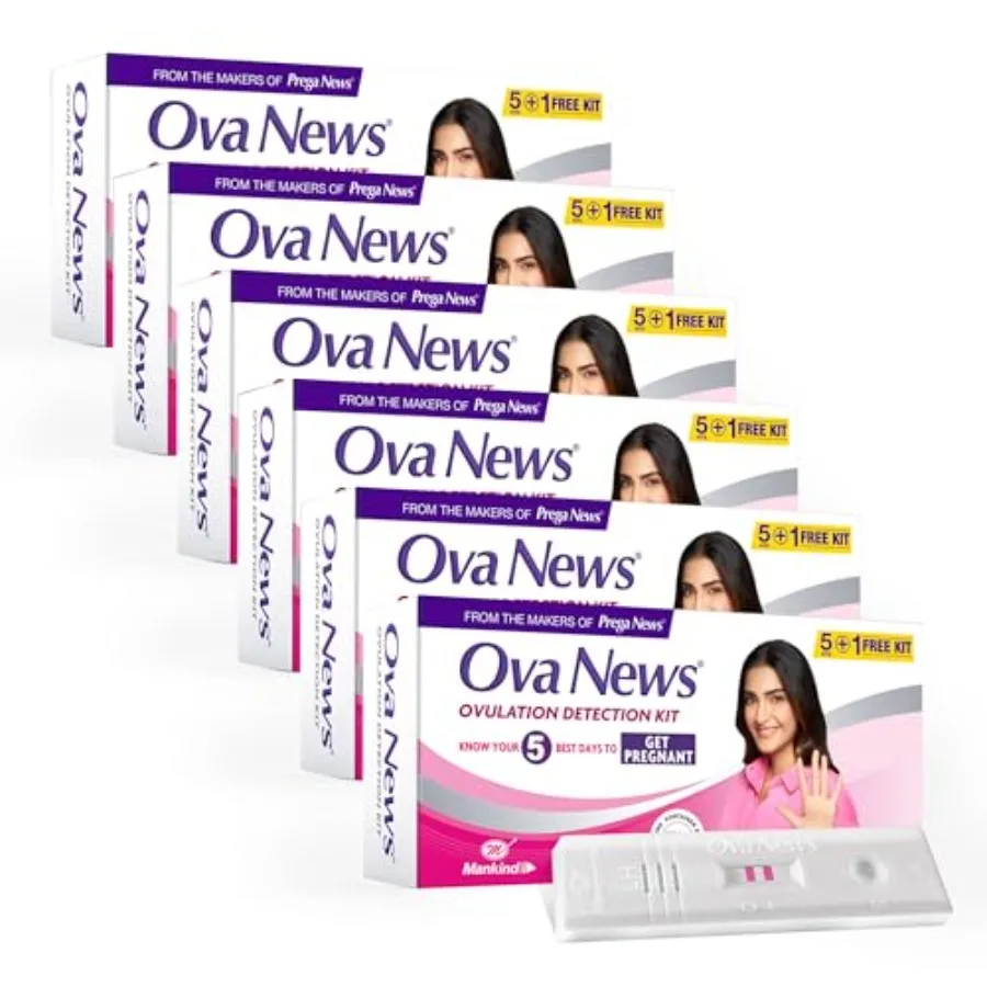 Ovulation Detection Kit from Prega News Identifies 5 Most Fertile Days to Conceive in 5 Mins Pack of 6
Ovulation Detection Kit from Prega News Identifies 5 Most Fertile Days to Conceive in 5 Mins Pack of 6