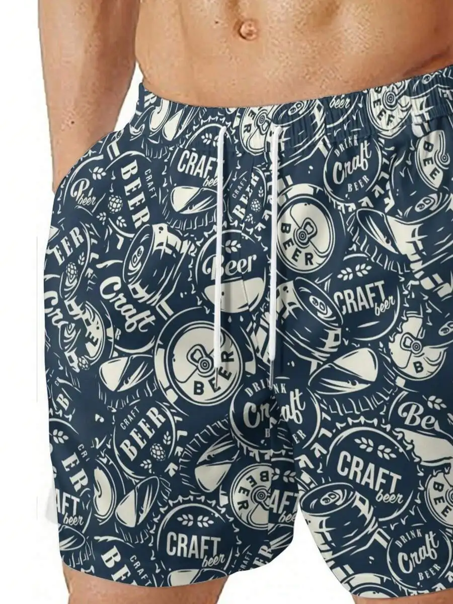 Mens Retro Craft Beer Bottle Cap Print Beach Shorts Summer Casual Quick Dry
Mens Retro Craft Beer Bottle Cap Print Beach Shorts Summer Casual Quick Dry