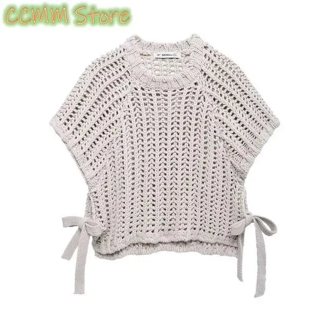 New Women's Clothing European And American Style Fashionable Simple Side Decoration Clothes Casual Coarse Needle Top
New Women's Clothing European And American Style Fashionable Simple Side Decoration Clothes Casual Coarse Needle Top