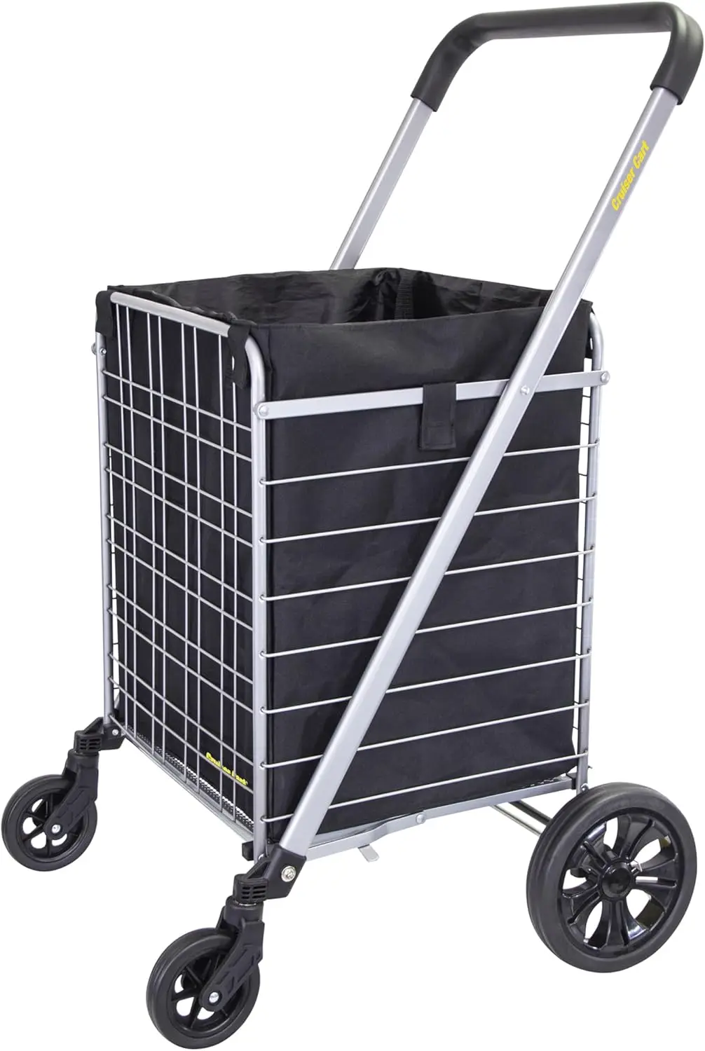 Deluxe Folding Shopping Cart with Liner Bag, Heavy-Duty Rolling Utility Trolley for Groceries and Laundry
Deluxe Folding Shopping Cart with Liner Bag, Heavy-Duty Rolling Utility Trolley for Groceries and Laundry