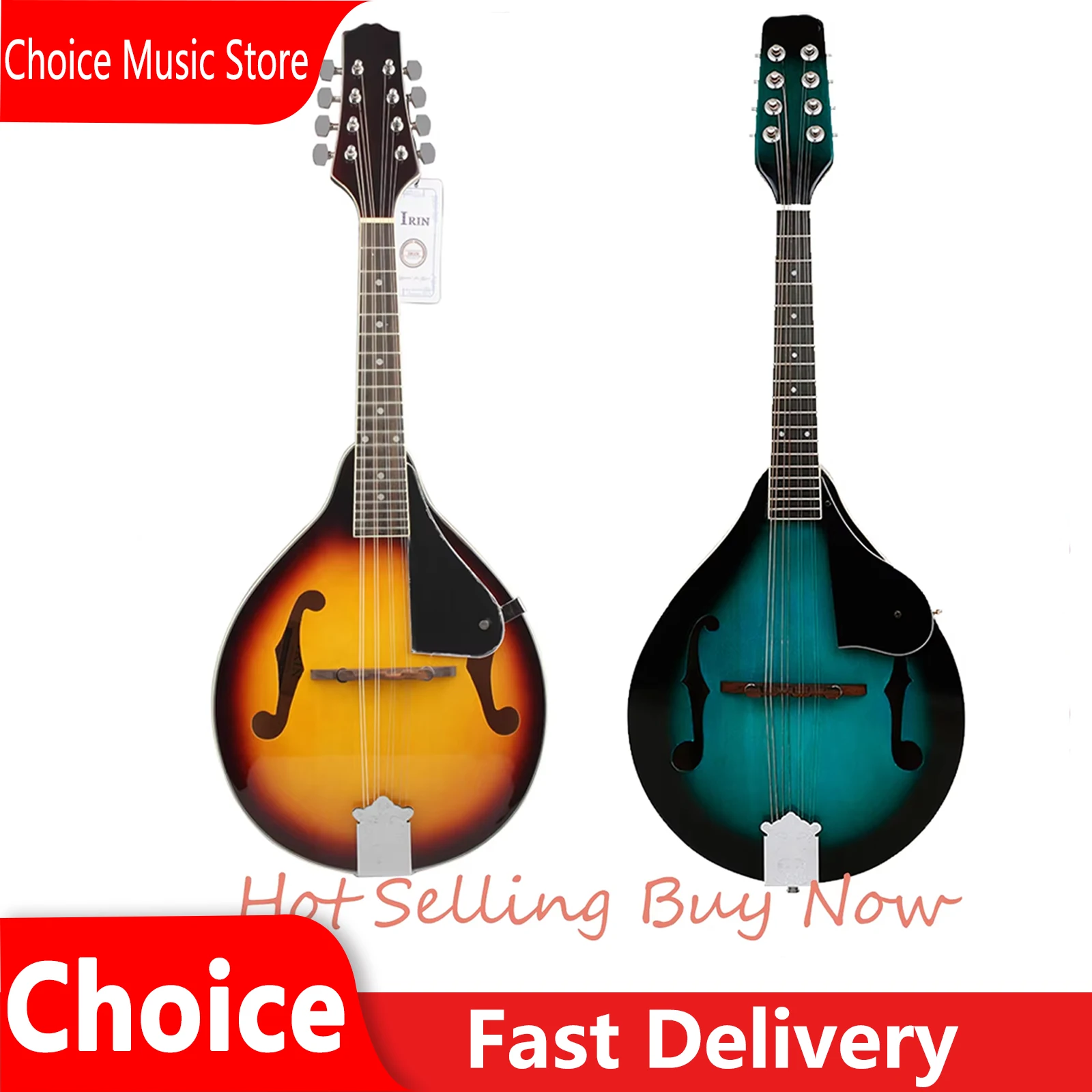 IRIN Mandolin 8-String Guitar A Style Mandolin Stringed instruments Bag String Capo Strap Pick Guitar With Parts and Accessories
IRIN Mandolin 8-String Guitar A Style Mandolin Stringed instruments Bag String Capo Strap Pick Guitar With Parts and Accessories