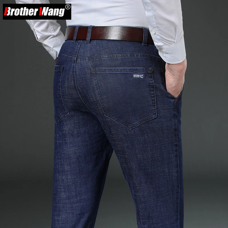 Autumn Winter Men's Business Thick Jeans Fashion Casual Classic Style Loose Straight Denim Pants Male Brand Trousers
Autumn Winter Men's Business Thick Jeans Fashion Casual Classic Style Loose Straight Denim Pants Male Brand Trousers