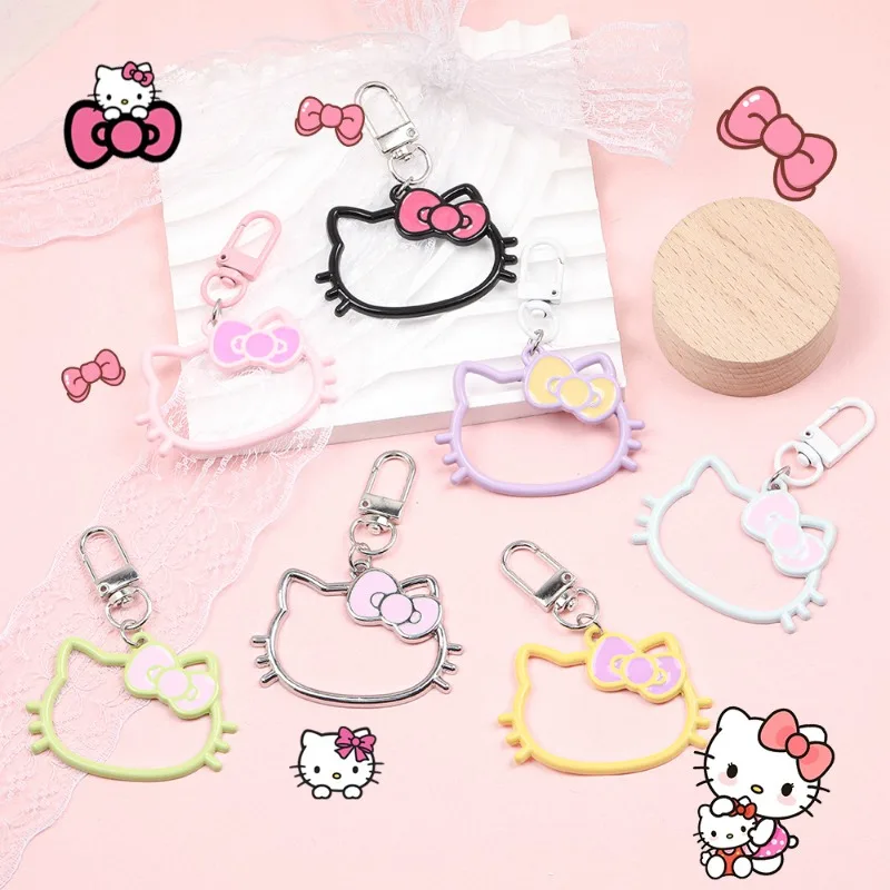 Kawaii Hello Kitty Hollow Alloy Keychain KT Cat Cute Cartoon Bag DIY Jewelry Phone Case Decoration Women Accessories Wholesale
Kawaii Hello Kitty Hollow Alloy Keychain KT Cat Cute Cartoon Bag DIY Jewelry Phone Case Decoration Women Accessories Wholesale