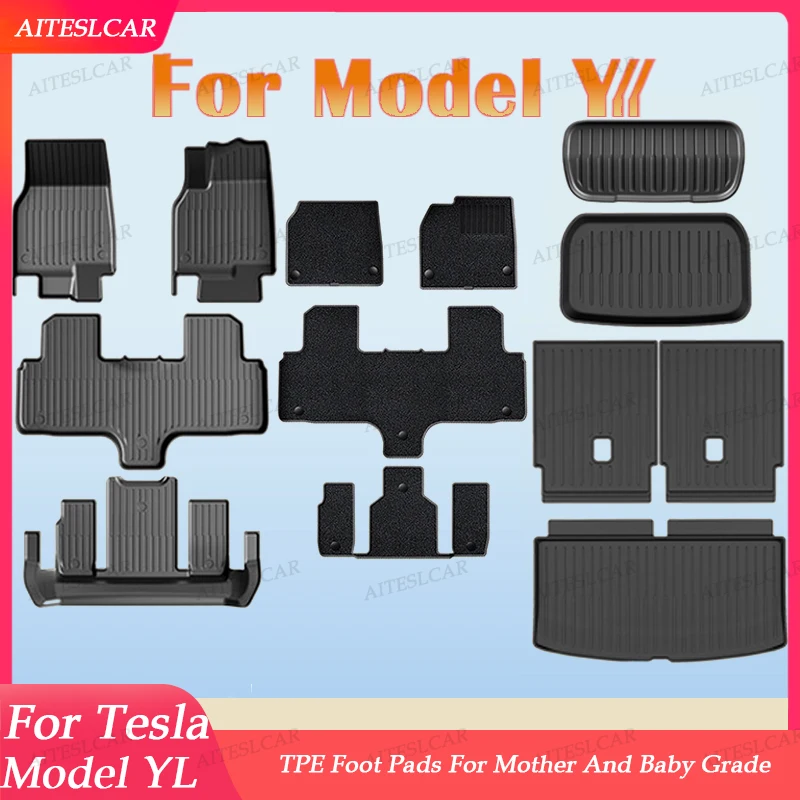 For Tesla New Model Y L Launch Premium / Performance 2026+ TPE Floor Mats Luggage Mat Wear-resistant Foot Pads ModelY Trunk Mats
For Tesla New Model Y L Launch Premium / Performance 2026+ TPE Floor Mats Luggage Mat Wear-resistant Foot Pads ModelY Trunk Mats