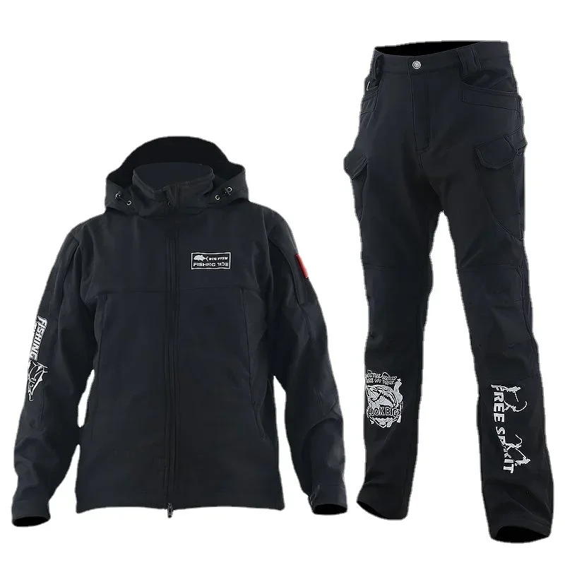 Winter Fishing Suits Men's Velvet Thickened Warm Waterproof Fishing Jacket and Pants Outdoor Windproof Fishing Clothing Set
Winter Fishing Suits Men's Velvet Thickened Warm Waterproof Fishing Jacket and Pants Outdoor Windproof Fishing Clothing Set