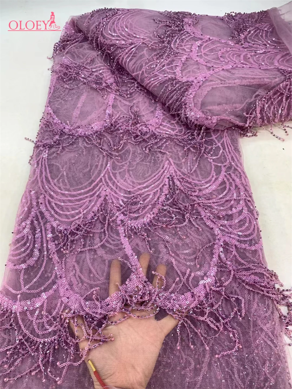 2025 Hot Sale Fashion Africa Lace Fabric High Quality Handmade Embroidery Lace With Beads Sequins Party For Wedding Dress
2025 Hot Sale Fashion Africa Lace Fabric High Quality Handmade Embroidery Lace With Beads Sequins Party For Wedding Dress
