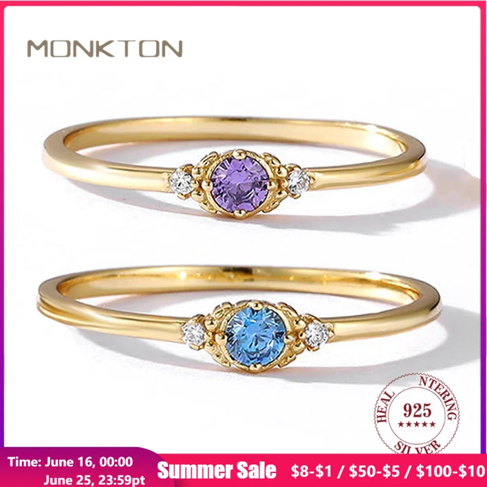 Monkton 18K Gold Plated 925 Silver Purple Amethyst Bridal Round Cut Wedding Engagement Eternity Valentine's Promise Rings
Monkton 18K Gold Plated 925 Silver Purple Amethyst Bridal Round Cut Wedding Engagement Eternity Valentine's Promise Rings