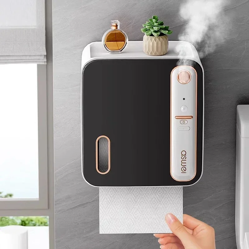 Toilet Paper Holder Intelligent Aromatherapy Toilet Tissue Box Toilet Paper Storage Rack Roll Up Paper Boxes Bathroom accessorie
Toilet Paper Holder Intelligent Aromatherapy Toilet Tissue Box Toilet Paper Storage Rack Roll Up Paper Boxes Bathroom accessorie