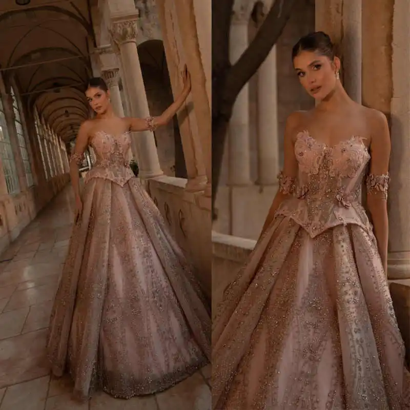 Pink Evening Prom Dresses Mermaid Strapless Beaded Crystal Sequined Lace Prom Dress Floor-Length Vestido De Noite Customized
Pink Evening Prom Dresses Mermaid Strapless Beaded Crystal Sequined Lace Prom Dress Floor-Length Vestido De Noite Customized