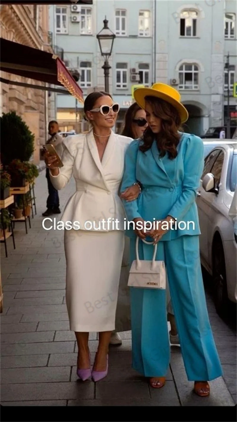 Formal Women Skirt Suit Set For Wedding Blazer+Midi Prom Dress Designer Jacket Office Business Cotton Party Gown Custom Made
Formal Women Skirt Suit Set For Wedding Blazer+Midi Prom Dress Designer Jacket Office Business Cotton Party Gown Custom Made