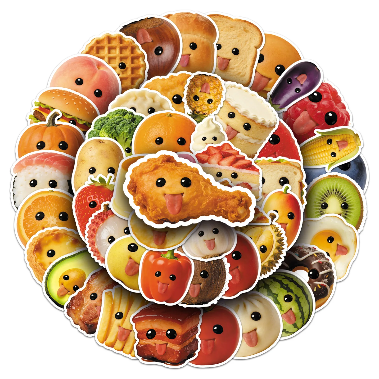 10/60PCS Abstract Food Sticker Funny Fruit Vegetable Meme Graffiti Decal Creative DIY Water Cup Stationery Box Guitar Desk
10/60PCS Abstract Food Sticker Funny Fruit Vegetable Meme Graffiti Decal Creative DIY Water Cup Stationery Box Guitar Desk