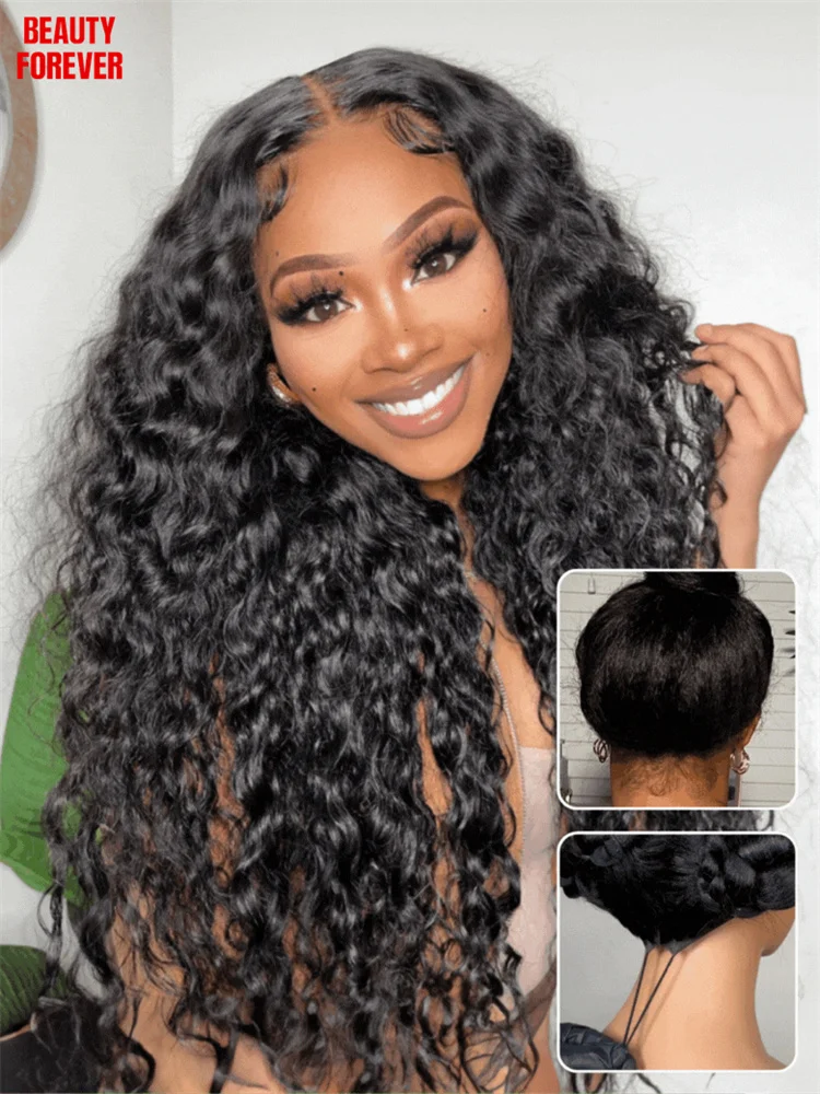 Beautyforever Density 200% Water Wave Glueless Wig 7x5 Bye Bye Knots Pre Cut Transparent Lace Front Human Hair Wig Drawstring
Beautyforever Density 200% Water Wave Glueless Wig 7x5 Bye Bye Knots Pre Cut Transparent Lace Front Human Hair Wig Drawstring