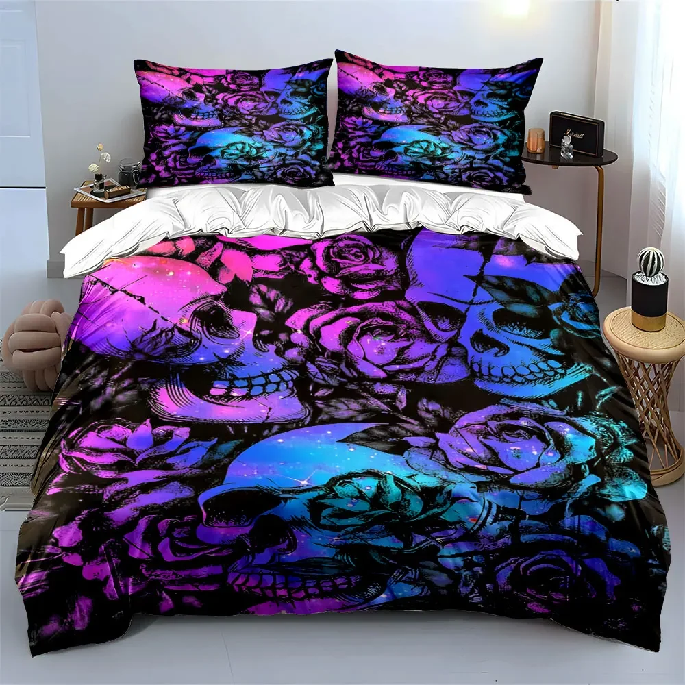 "Skull Rose Art Decor Set" Soft Comfortable Duvet Cover Bedding Set Included 1*Duvet Cover & 2*Pillowcases, gift
"Skull Rose Art Decor Set" Soft Comfortable Duvet Cover Bedding Set Included 1*Duvet Cover & 2*Pillowcases, gift