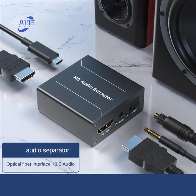 A19E-4K30hz HD Signal 3.5 Audio Extractor Optical Audio Converter Audio Adapter Stable Sound US Plug
A19E-4K30hz HD Signal 3.5 Audio Extractor Optical Audio Converter Audio Adapter Stable Sound US Plug