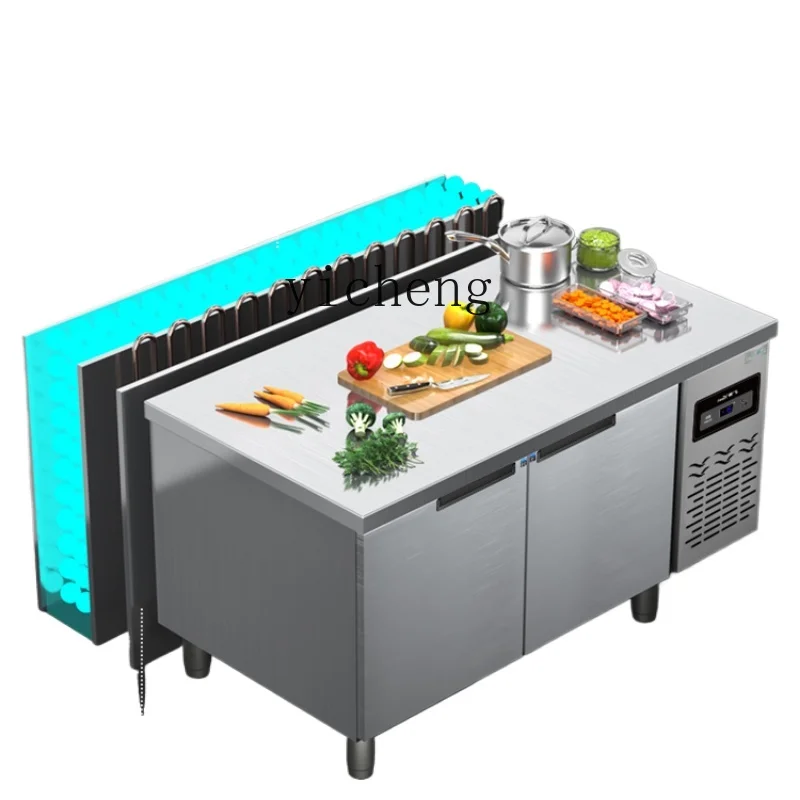 ZF Refrigerated Table Commercial Fresh-Keeping Frozen Double Temperature Flat Cold Freezer Stainless Steel Horizontal
ZF Refrigerated Table Commercial Fresh-Keeping Frozen Double Temperature Flat Cold Freezer Stainless Steel Horizontal