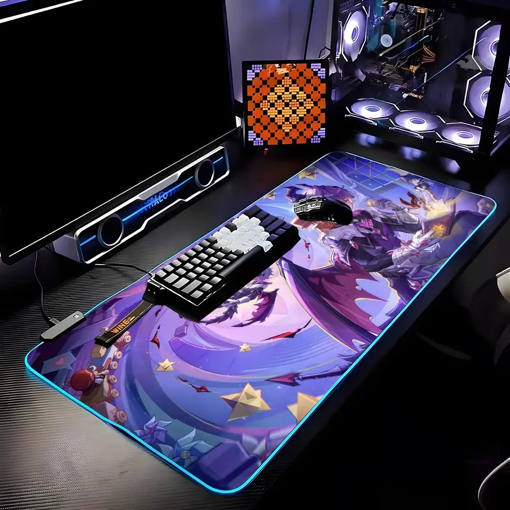 Game Genshin Impact Durin Mouse Pad RGB HD Mousepad Pad Rug Desk Mat Computer Gaming PC Accessories Rubber Keyboard LED Mats
Game Genshin Impact Durin Mouse Pad RGB HD Mousepad Pad Rug Desk Mat Computer Gaming PC Accessories Rubber Keyboard LED Mats