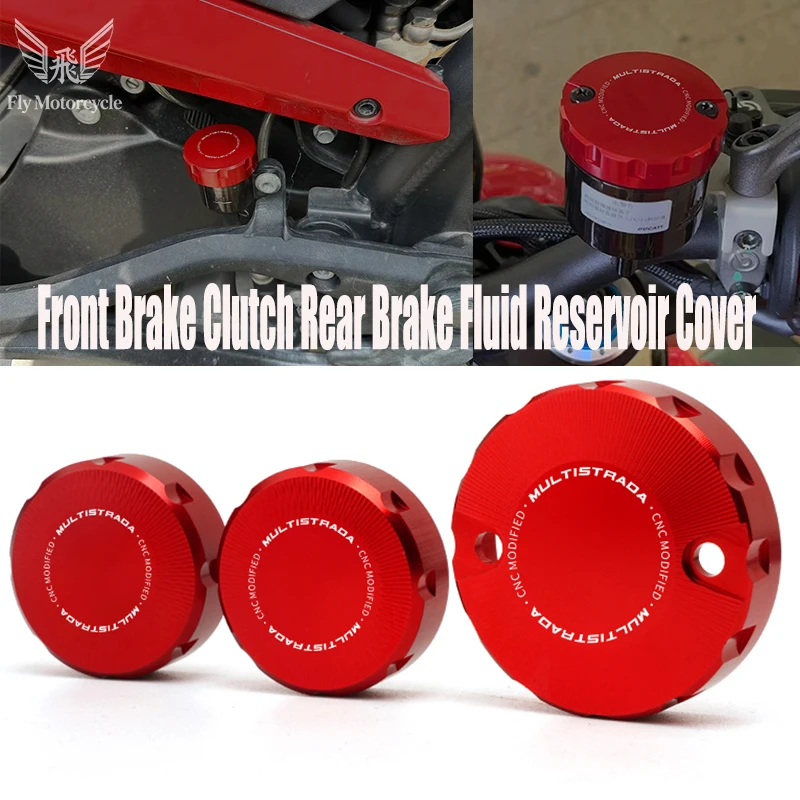 Motorcycle Accessories CNC Front Brake Reservoir Fluid Tank Cover For Ducati Multistrada 950 1100 1200 1260 1200S 1260S V2 V4
Motorcycle Accessories CNC Front Brake Reservoir Fluid Tank Cover For Ducati Multistrada 950 1100 1200 1260 1200S 1260S V2 V4