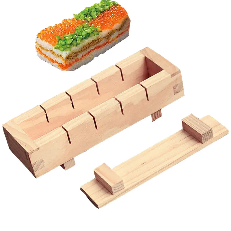 Wooden Sushi Maker Rice Mold Sushi Making Kit Set for Kitchen Accessories Cooking Tool
Wooden Sushi Maker Rice Mold Sushi Making Kit Set for Kitchen Accessories Cooking Tool