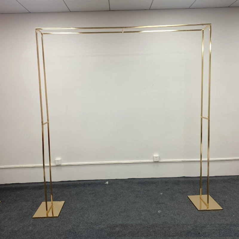 Gold-Plated Iron Square Screen Wedding Arch Backdrop Geometric Shelf 2M Road Lead Flower Stand Birthday Party Stage Layout Frame
Gold-Plated Iron Square Screen Wedding Arch Backdrop Geometric Shelf 2M Road Lead Flower Stand Birthday Party Stage Layout Frame