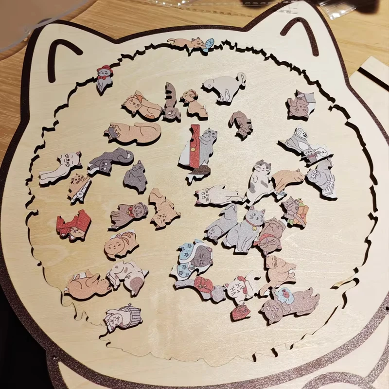 Colorful Wooden Cat Puzzle Unique Animal Shape Jigsaw Puzzle For Home Decor Fun Educational Toys For Kids Adults
Colorful Wooden Cat Puzzle Unique Animal Shape Jigsaw Puzzle For Home Decor Fun Educational Toys For Kids Adults