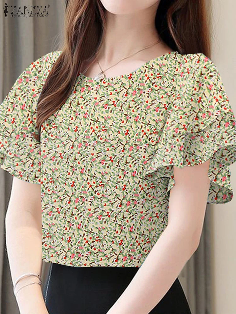 ZANZEA Summer Bohemain Holiday Blouse Casual Shirt Stylish Women FLoral Printed Tops Elegant Short Sleeve Work Blusas Tunic
ZANZEA Summer Bohemain Holiday Blouse Casual Shirt Stylish Women FLoral Printed Tops Elegant Short Sleeve Work Blusas Tunic