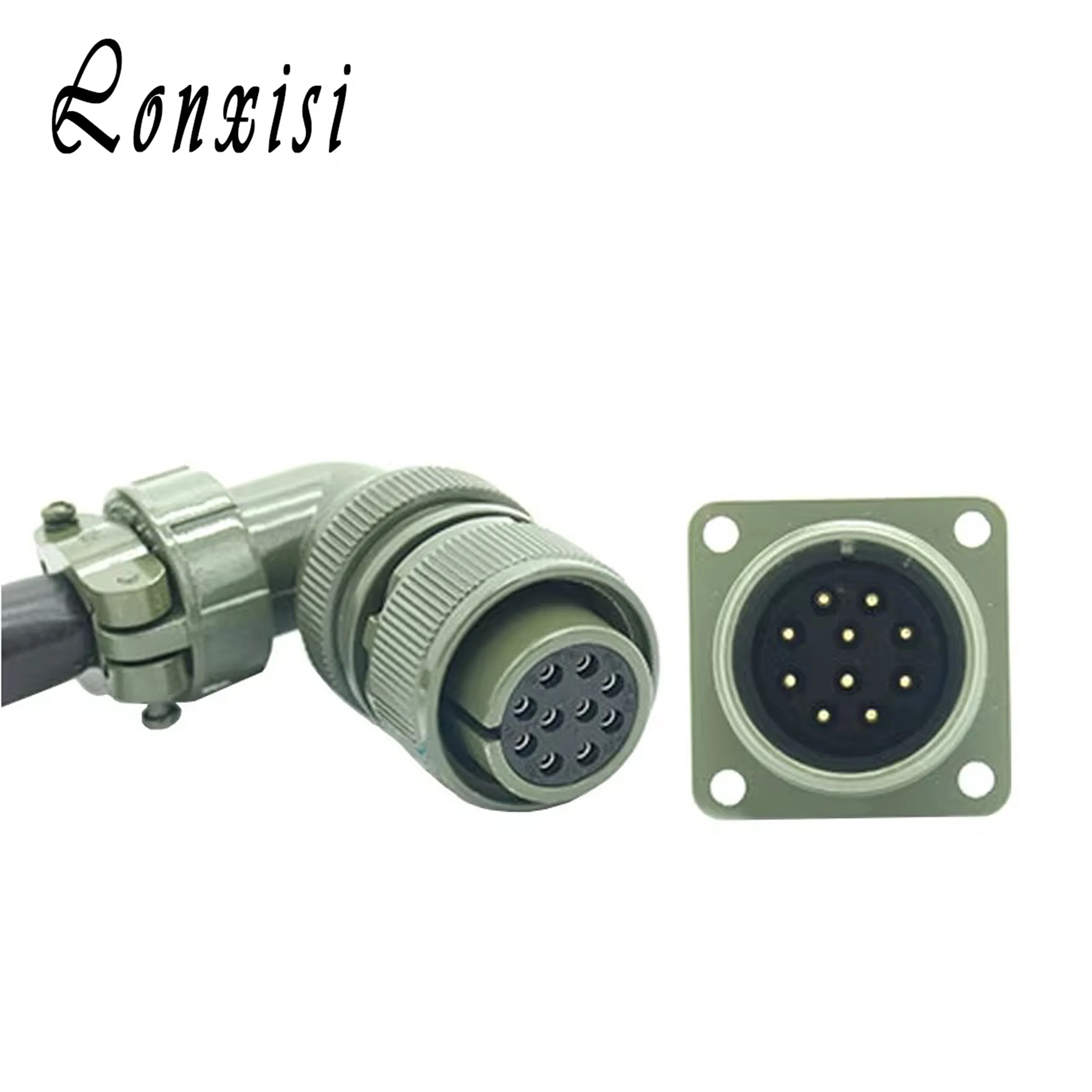 1 Set 10 Pin US Military Standard Aviation Plug MS3106A-18-1S/P Straight Head Elbow Male Female Connector Auto Aviation Socket
1 Set 10 Pin US Military Standard Aviation Plug MS3106A-18-1S/P Straight Head Elbow Male Female Connector Auto Aviation Socket