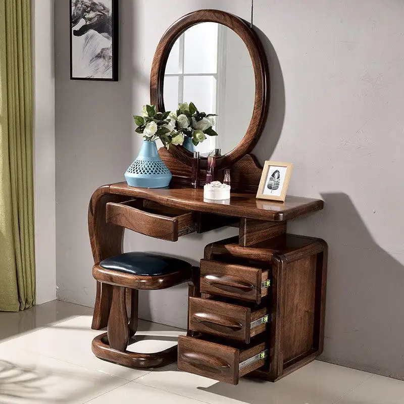 Multifunctional makeup table New Chinese-style home bedroom Dresser storage cabinet integrated
Multifunctional makeup table New Chinese-style home bedroom Dresser storage cabinet integrated