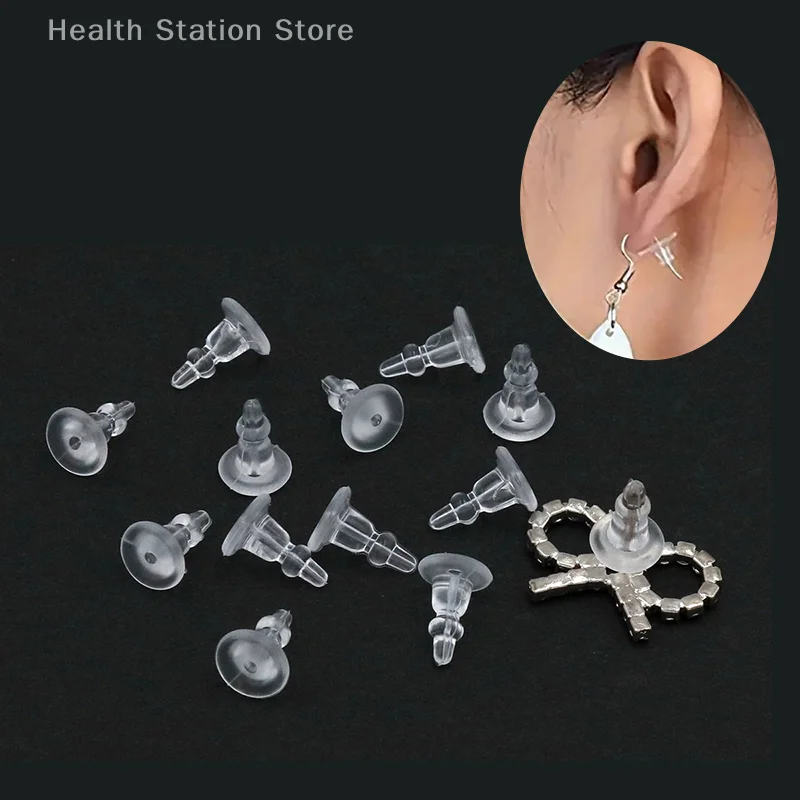 1 Box Clear Soft Silicone Rubber Earring Backs Safety Stopper Rubber Earring Jewelry Accessories DIY Parts Ear Plugging
1 Box Clear Soft Silicone Rubber Earring Backs Safety Stopper Rubber Earring Jewelry Accessories DIY Parts Ear Plugging