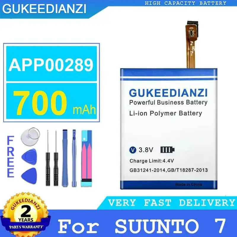 Экологически чистый аккумулятор для часов APP00289 700 мАч для Suunto 7
Экологически чистый аккумулятор для часов APP00289 700 мАч для Suunto 7