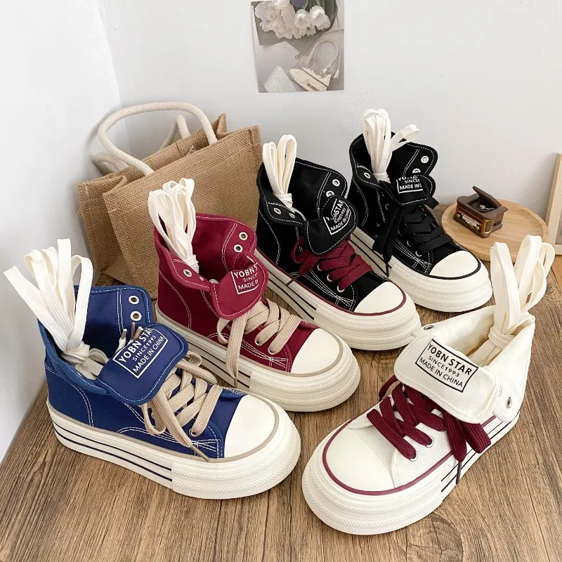 Осенние женские модные кеды на шнуровке с пряжкой, высокие, из денима, с эффектом потертости, короткие ботинки до щиколотки, на толстой подошве, для девочек и студенток
Осенние женские модные кеды на шнуровке с пряжкой, высокие, из денима, с эффектом потертости, короткие ботинки до щиколотки, на толстой подошве, для девочек и студенток