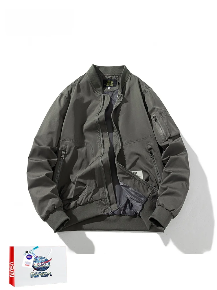 Men's Casual Pilot Baseball Jaet Thiened Cotton Workwear Outerwear Faionable Autumn Winter Zipper Sve Long Loose Fit
Men's Casual Pilot Baseball Jaet Thiened Cotton Workwear Outerwear Faionable Autumn Winter Zipper Sve Long Loose Fit