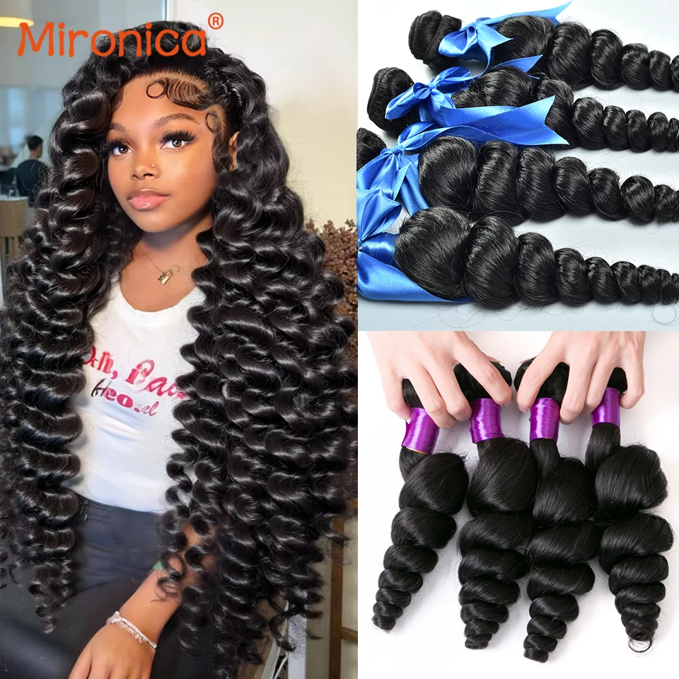 100% Brazilian Human Hair Loose Wave Bundles 8-30 Inch 1/2/3/4 Bundles Human Hair Unprocessed Double Weft Weaving Hair Extension
100% Brazilian Human Hair Loose Wave Bundles 8-30 Inch 1/2/3/4 Bundles Human Hair Unprocessed Double Weft Weaving Hair Extension