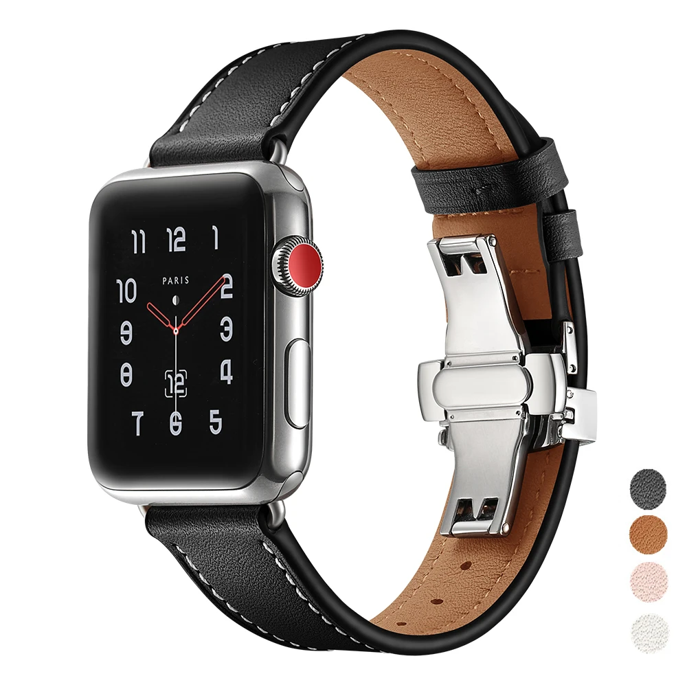 Leather Strap For Apple watch band 45mm 41mm 44mm 40mm 42mm 38mm 44 iWatch 3 4 SE 6 bracelet Apple Watch series 7 strap 45 mm 41 
Leather Strap For Apple watch band 45mm 41mm 44mm 40mm 42mm 38mm 44 iWatch 3 4 SE 6 bracelet Apple Watch series 7 strap 45 mm 41